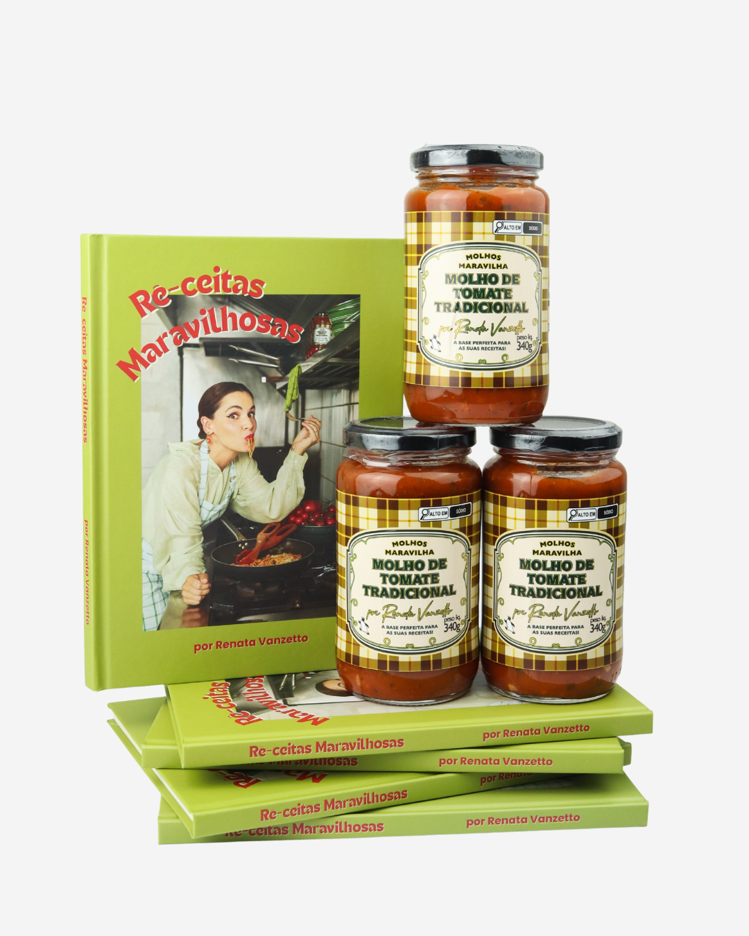 Kit Livro de Receitas + Molhos Maravilha