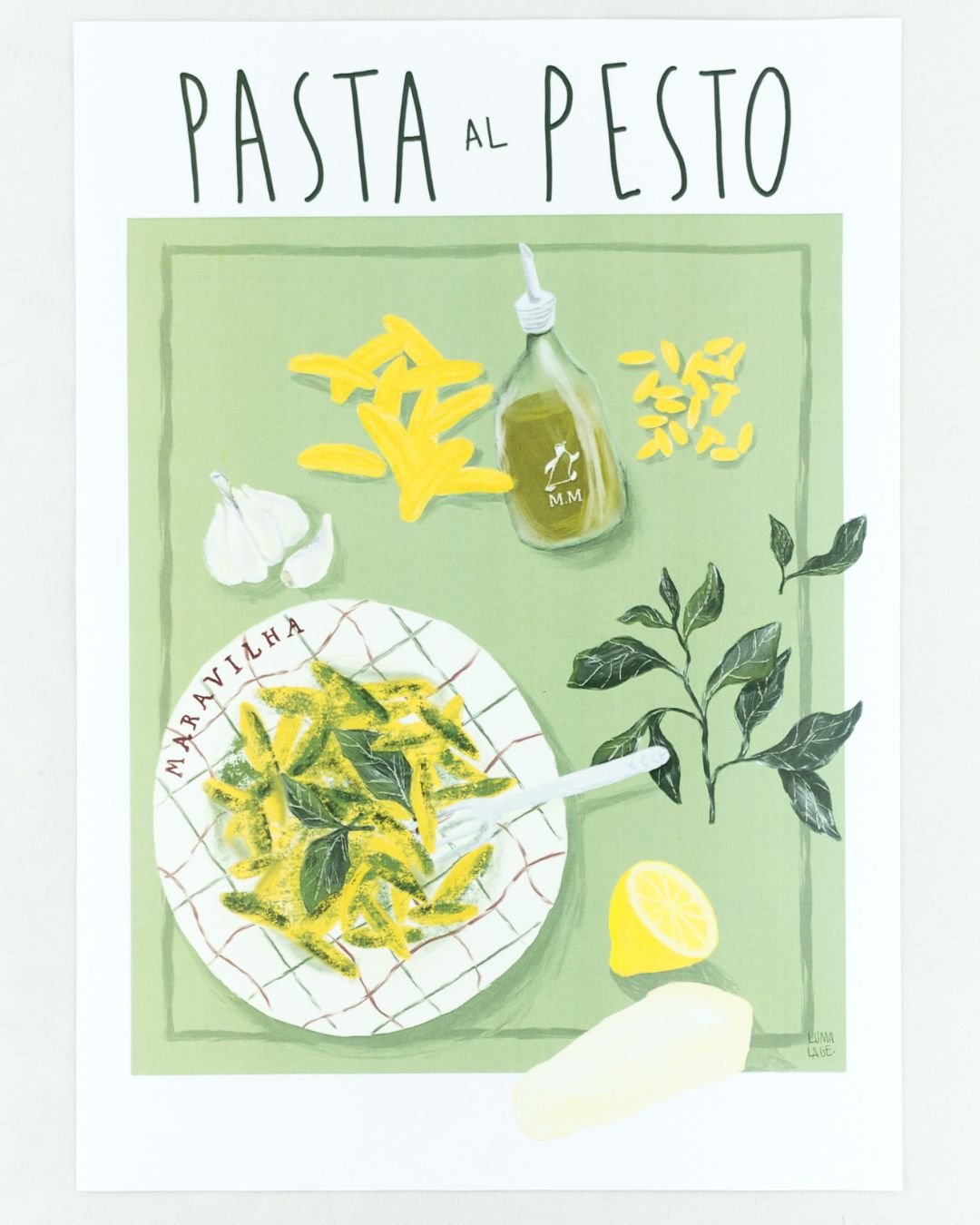 Pôster Pasta ao Pesto