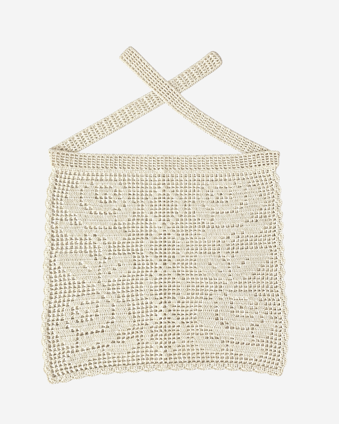 Avental de cintura em crochet