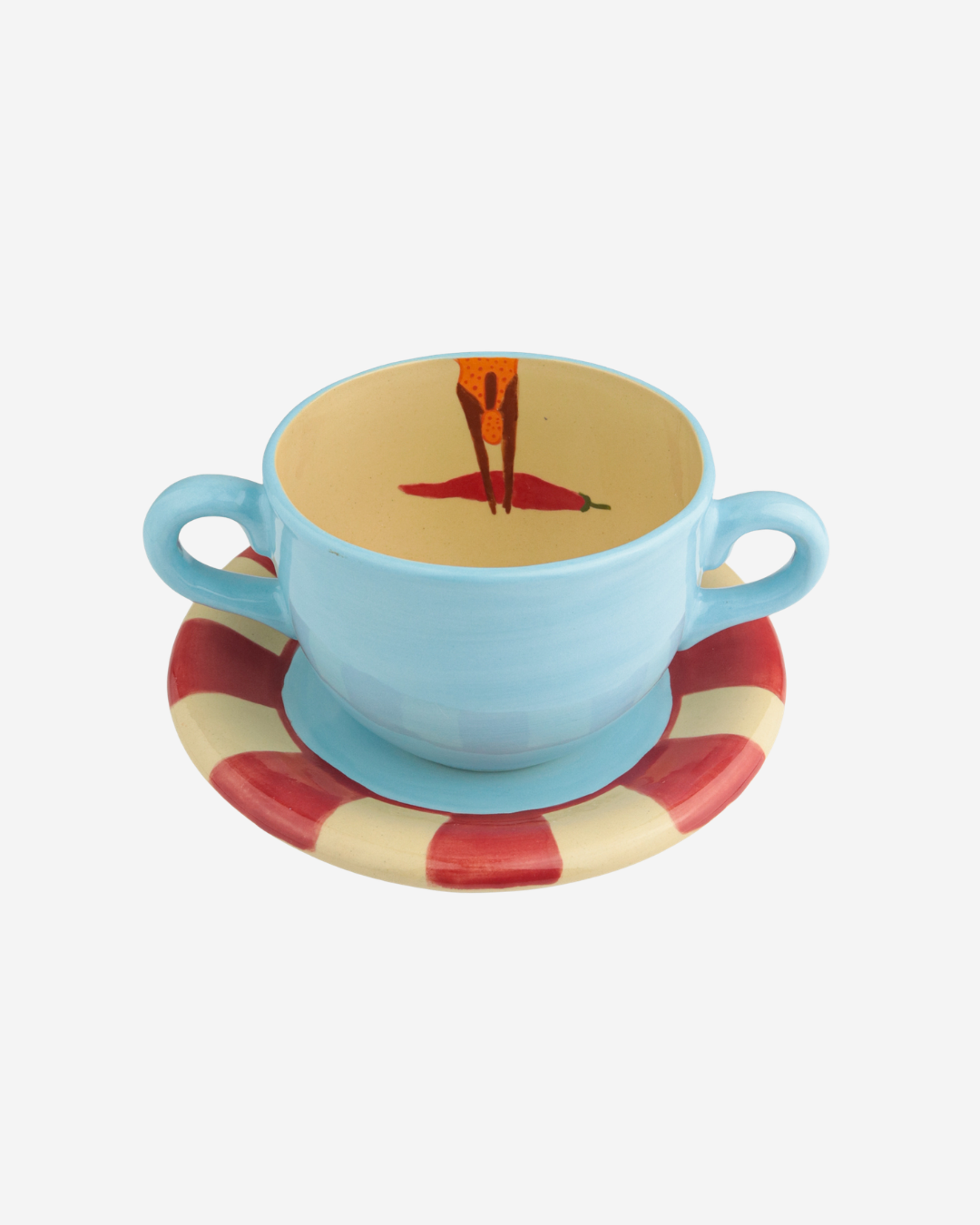 Canecão com pires Piscina