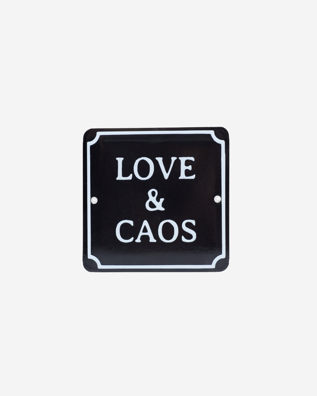 Plaquinha Love & Caos