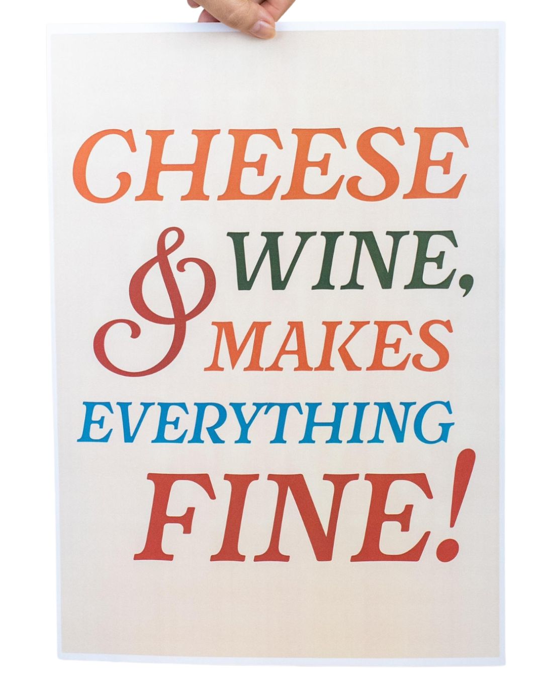 Pôster Cheese & Wine