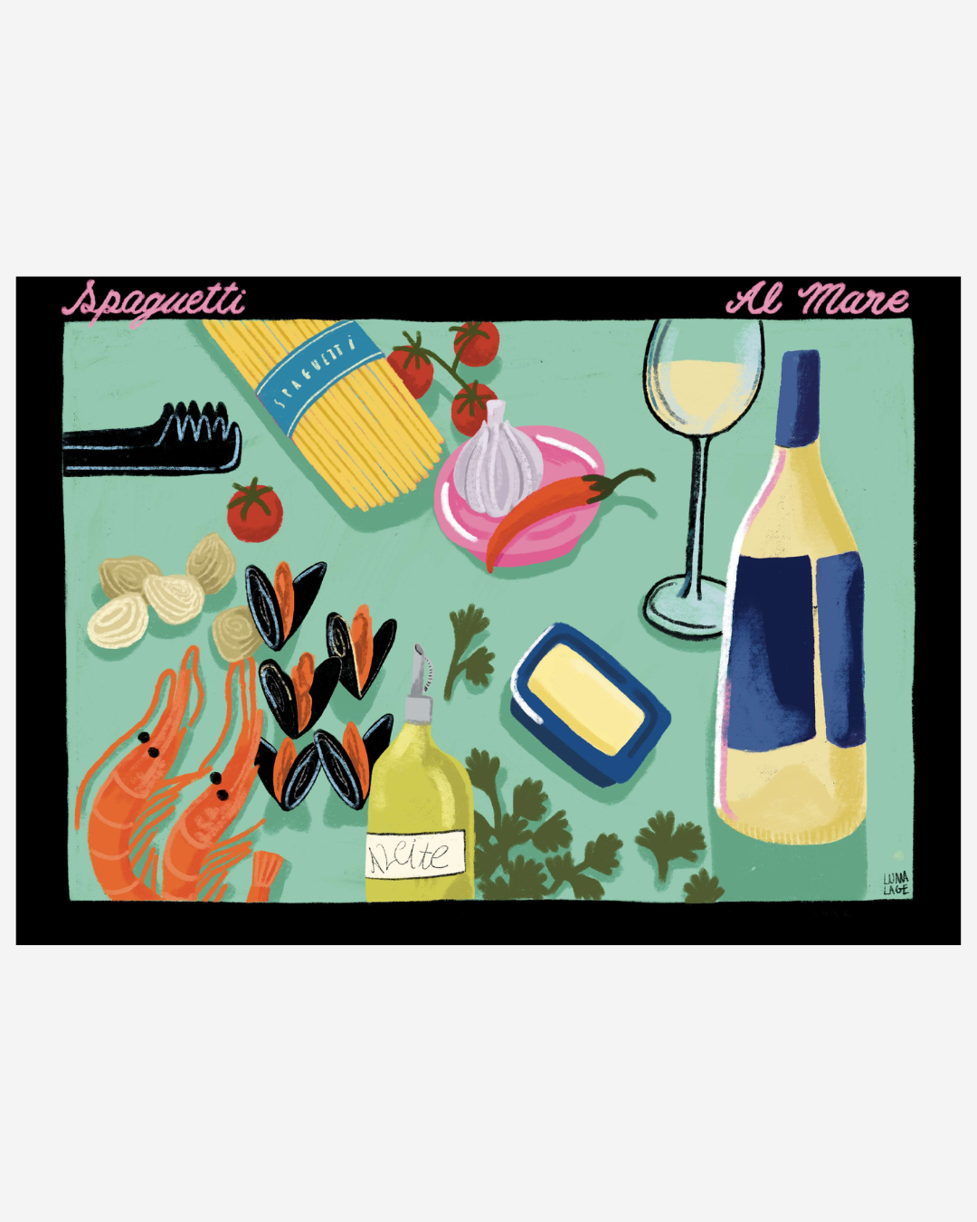 Pôster Spaguetti Al Mare