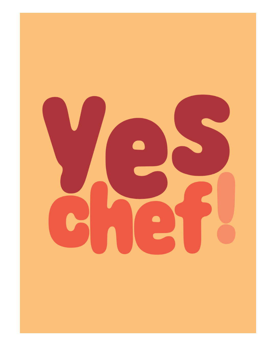 Pôster Yes Chef