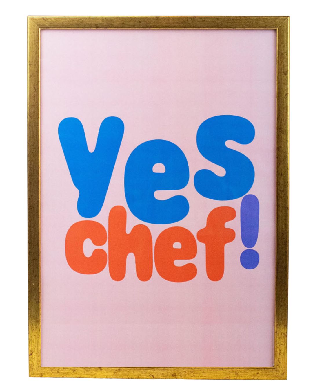 Pôster Yes Chef - Rosa