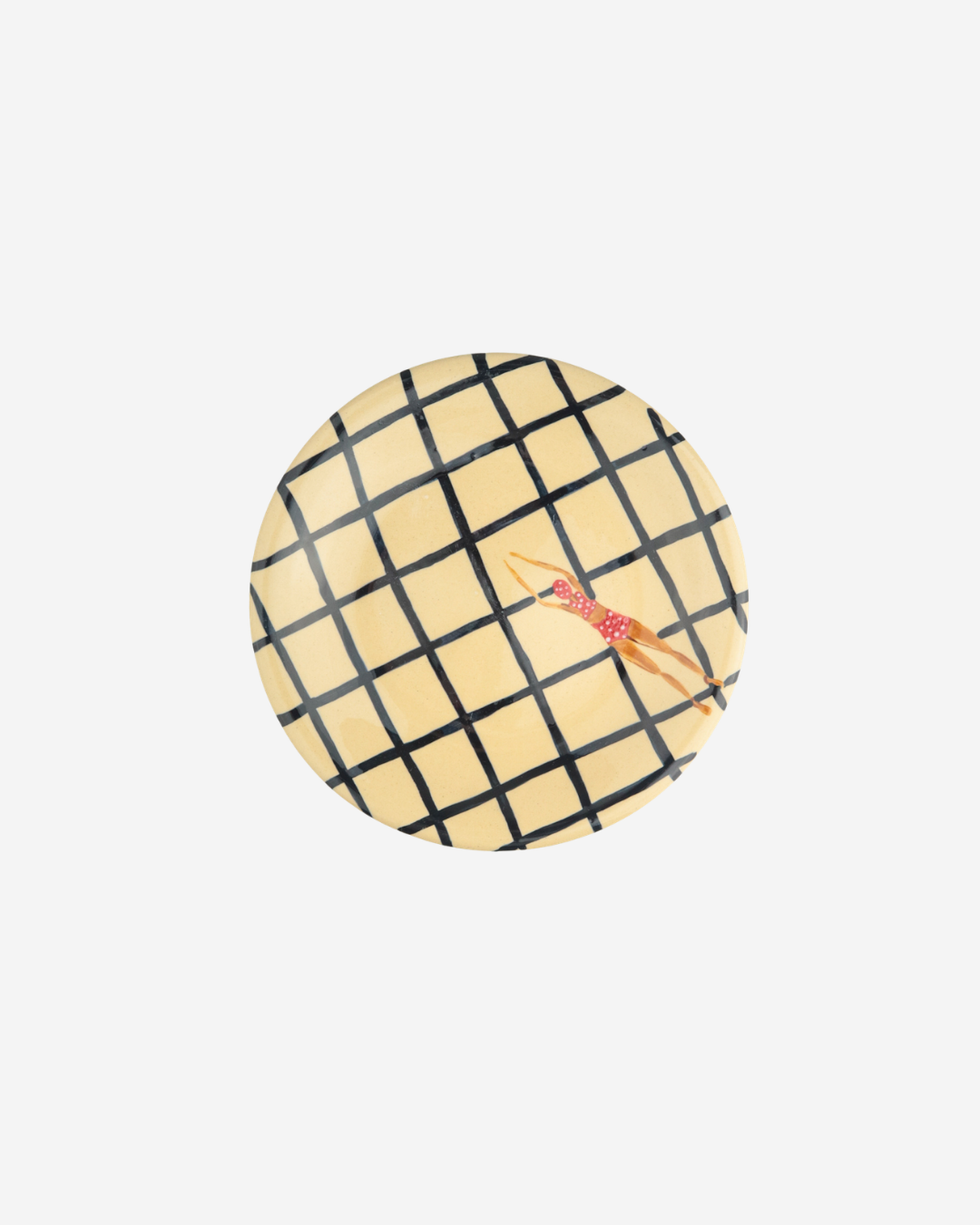 Prato pão xadrez Nadadora