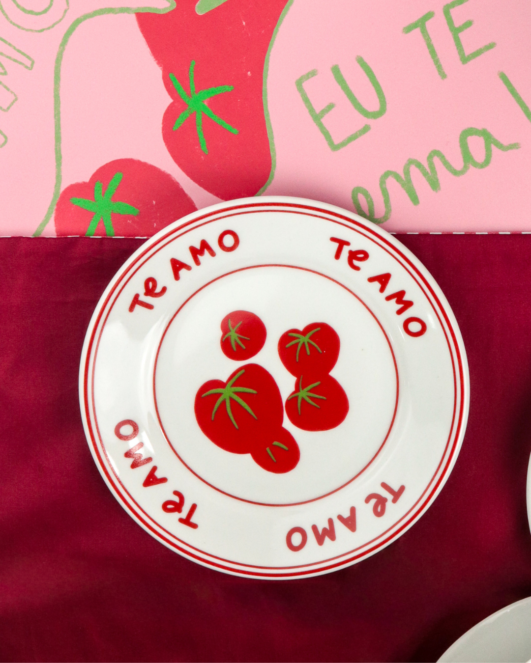 Prato sobremesa Te Amo