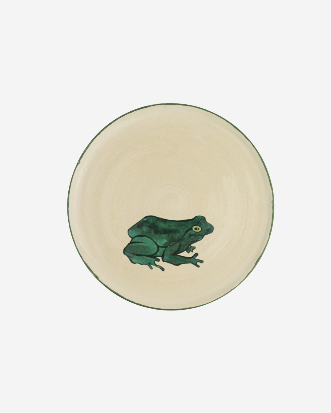 Prato sobremesa cerâmica Sapo