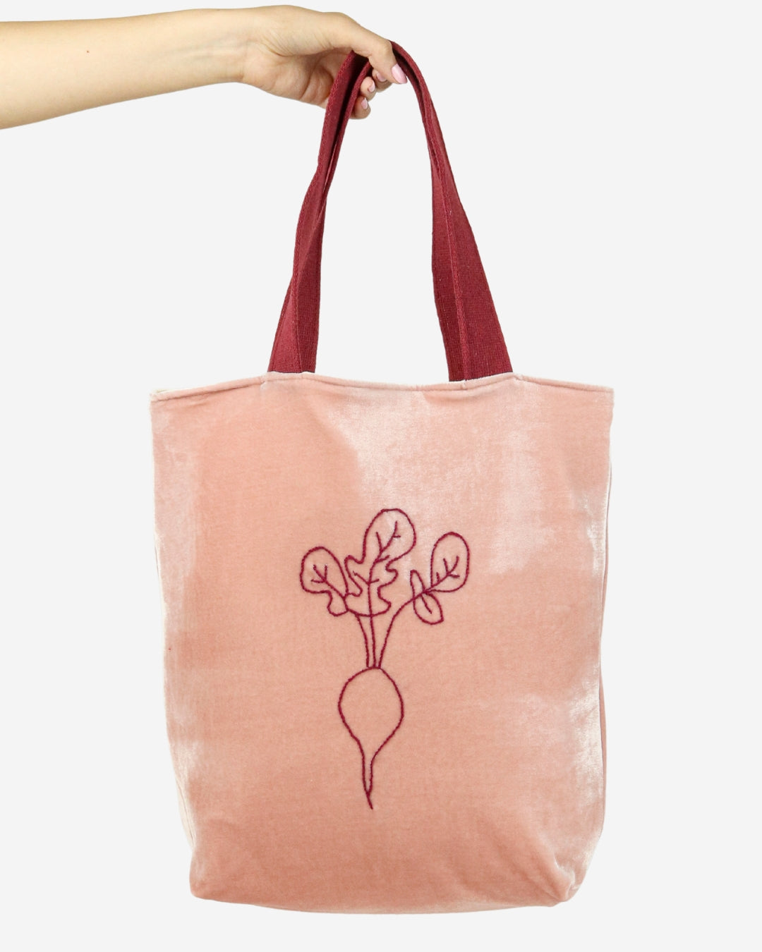 Sacola Veludo Rabanete