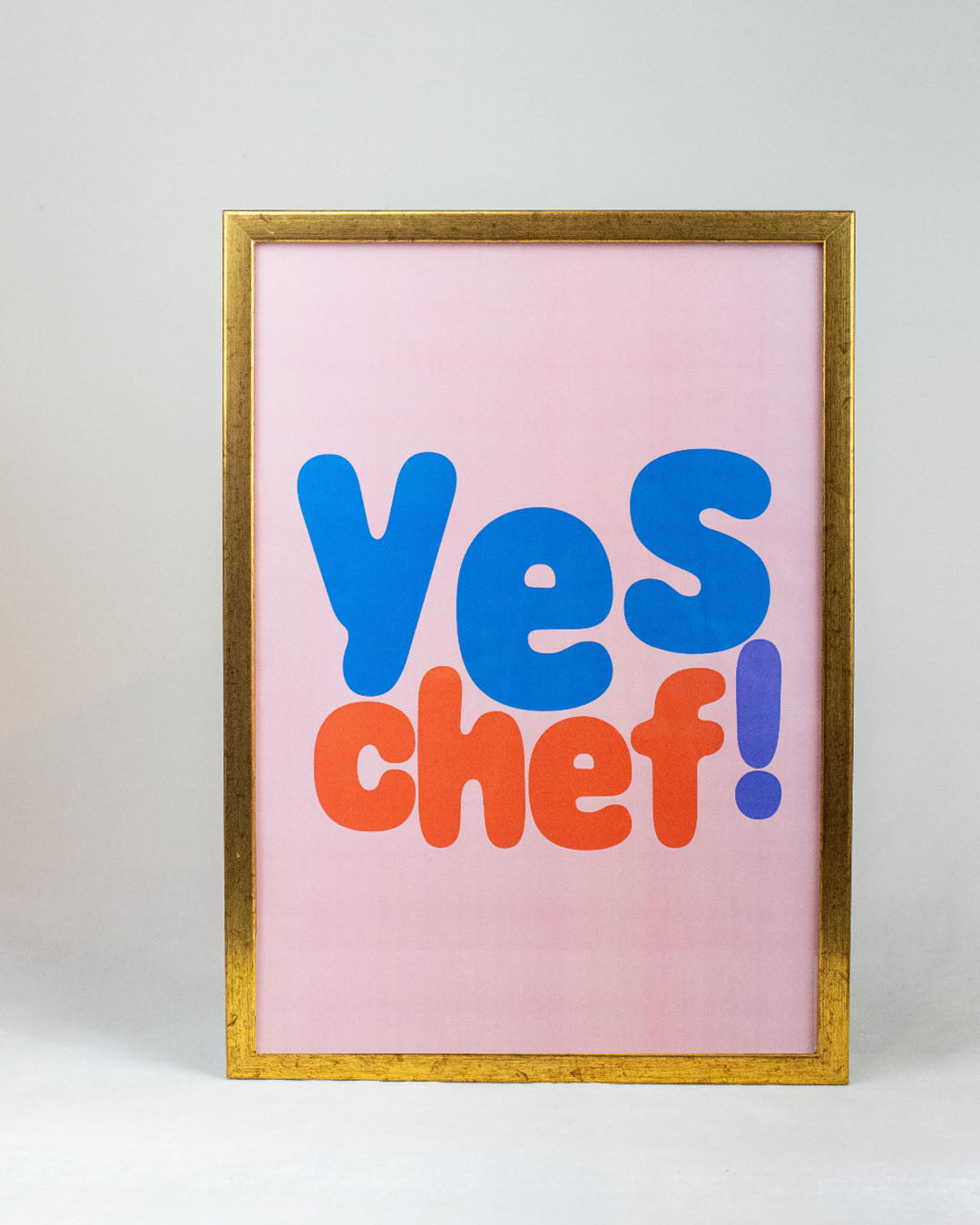 Pôster Yes Chef - Rosa