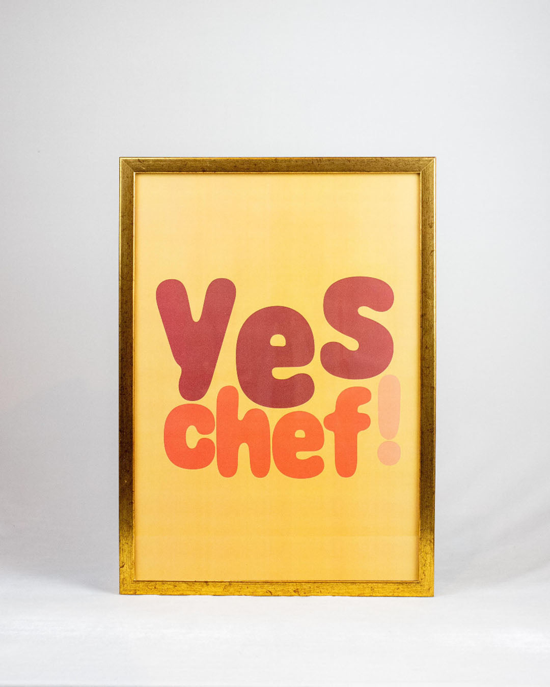 Pôster Yes Chef - Amarelo