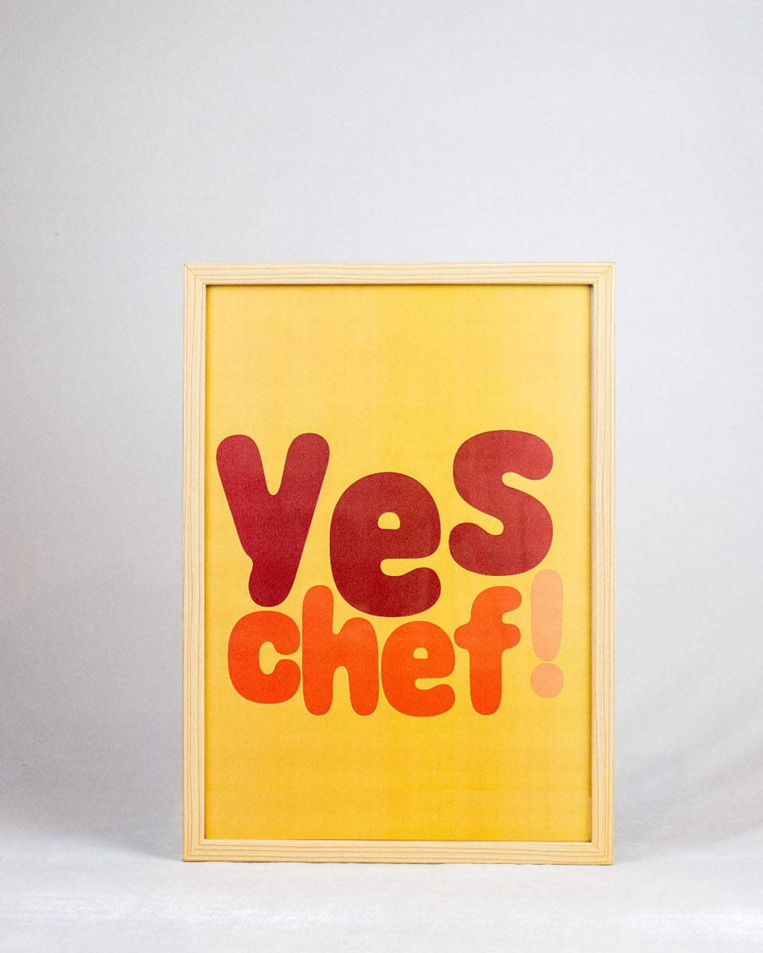 Pôster Yes Chef - Amarelo