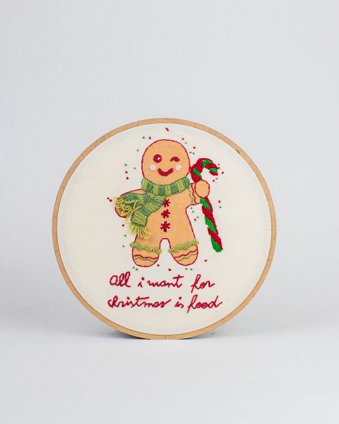 Quadro bordado Ginger Bread