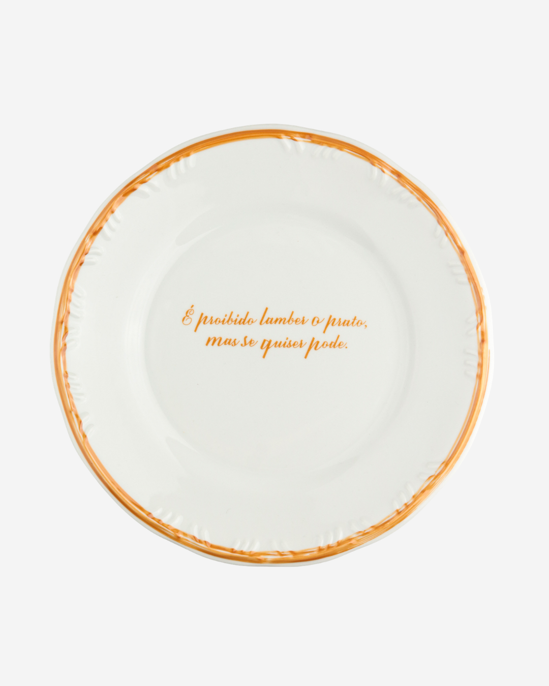 Prato raso Mas se quiser pode