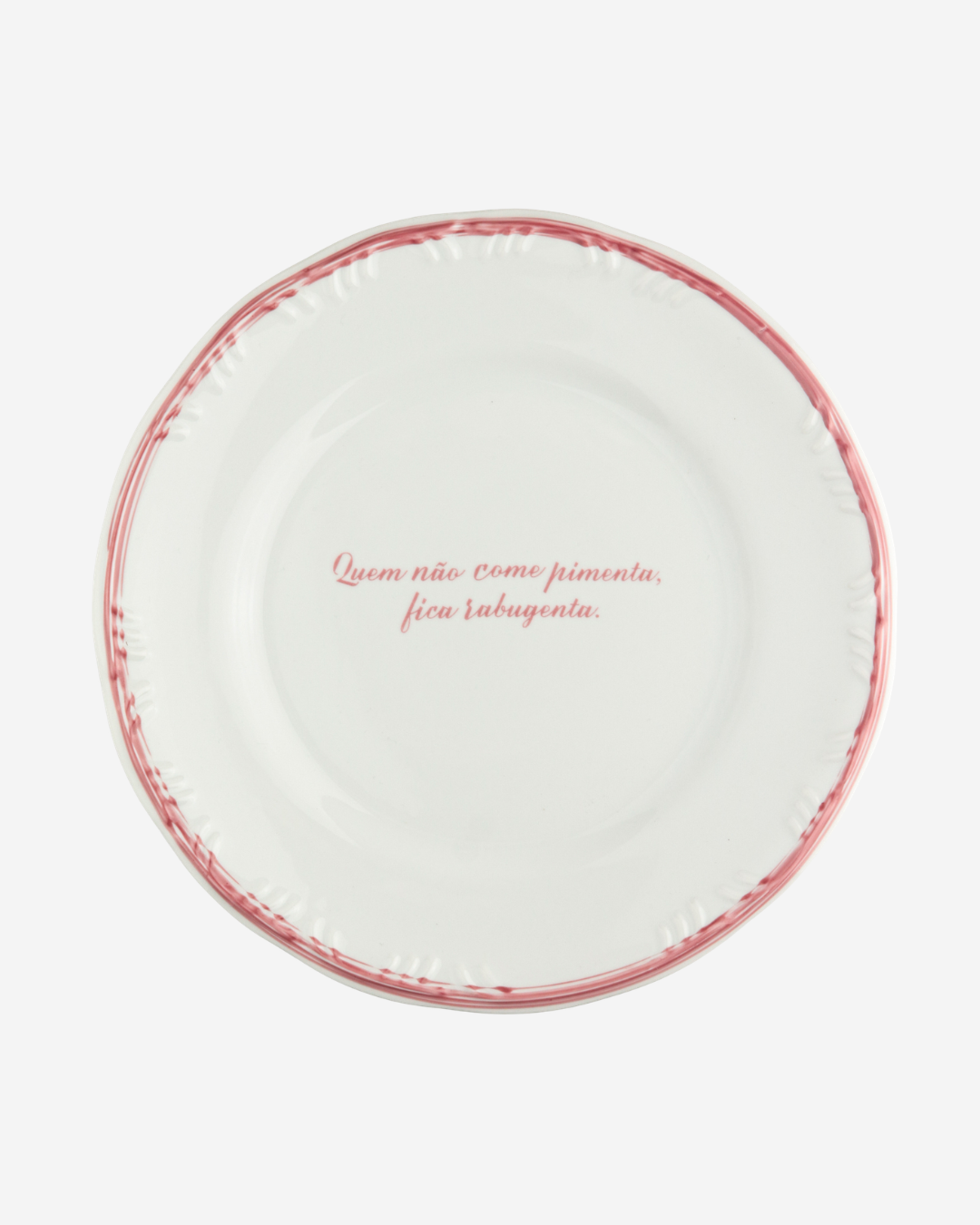 Prato raso Quem não come pimenta...