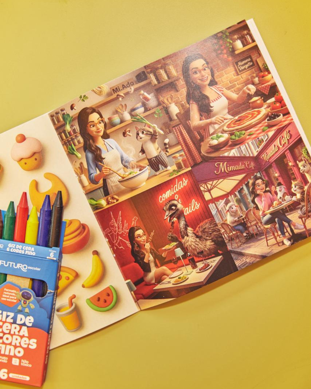 Kit para colorir -  O Mundo Encantado da Re