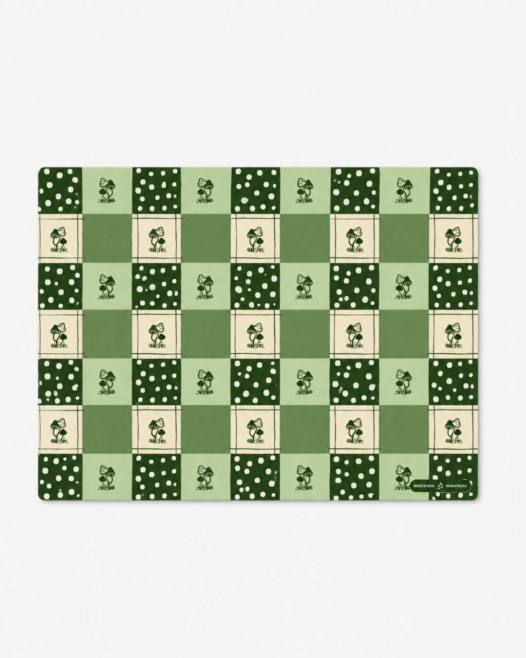 Jogo Americano impermeável Cogumelos - Dupla