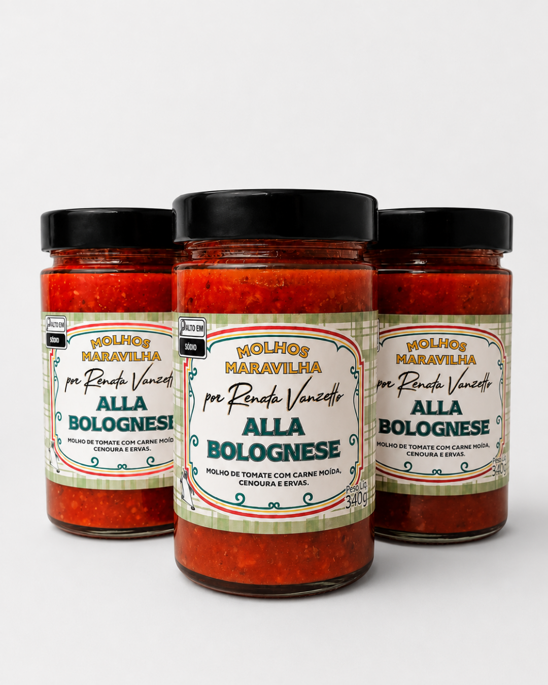 Kit 3 Molhos Maravilha Alla Bolognese