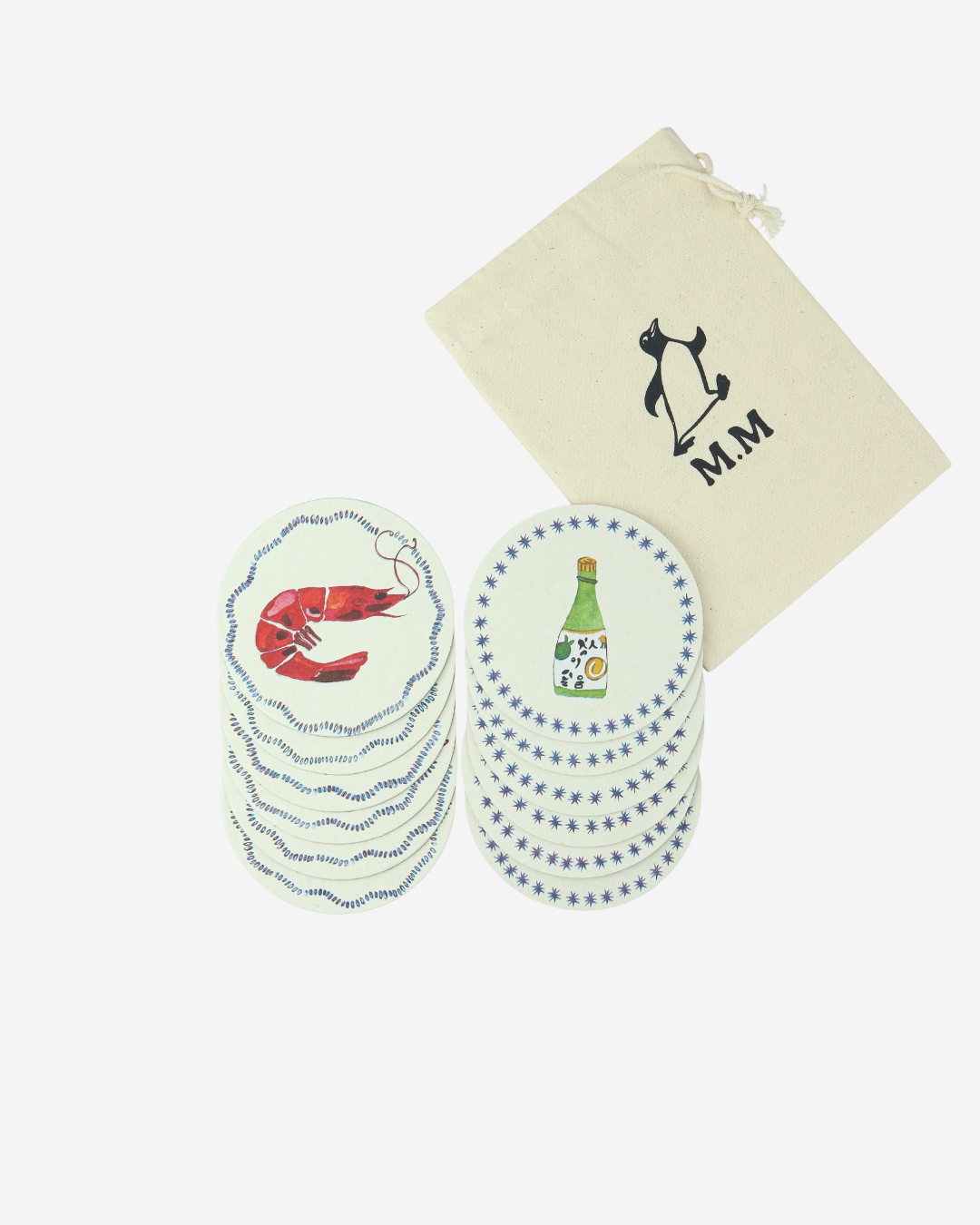 Kit bolachas porta copo Sake