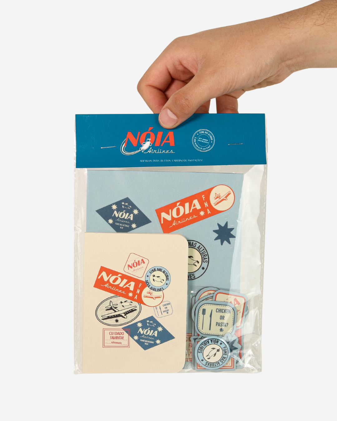 Kit papelaria Nóia Airlines