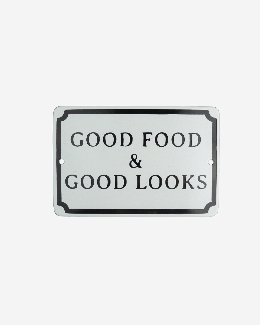 Plaquinha Good Food & Good Looks