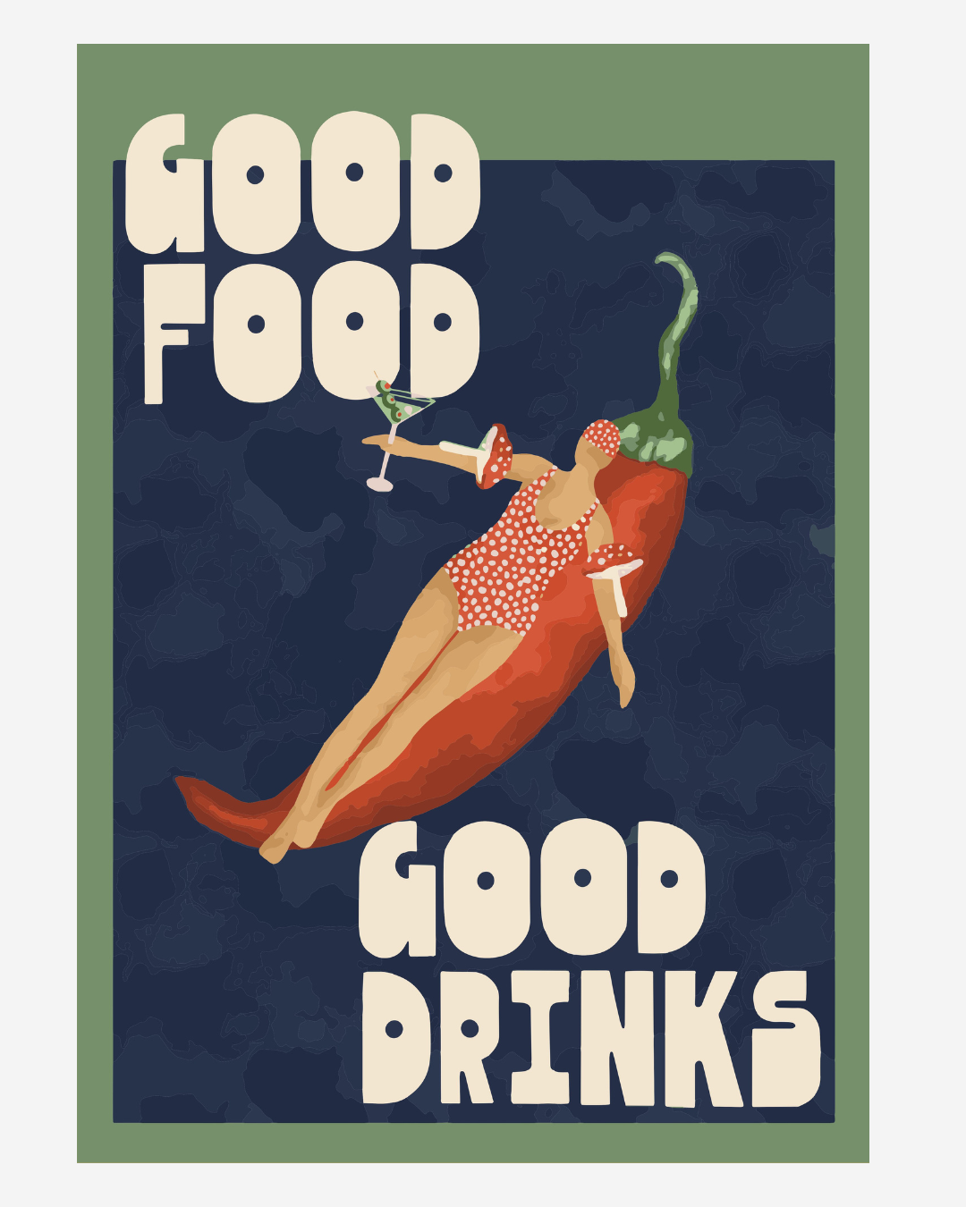 Pôster Nadadora Pimenta