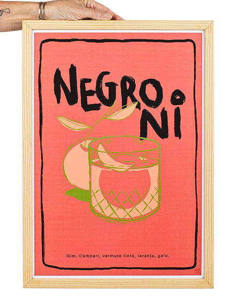 ヴィンテージポスター/ MORABITO Pôster Negroni - Mercearia Maravilha