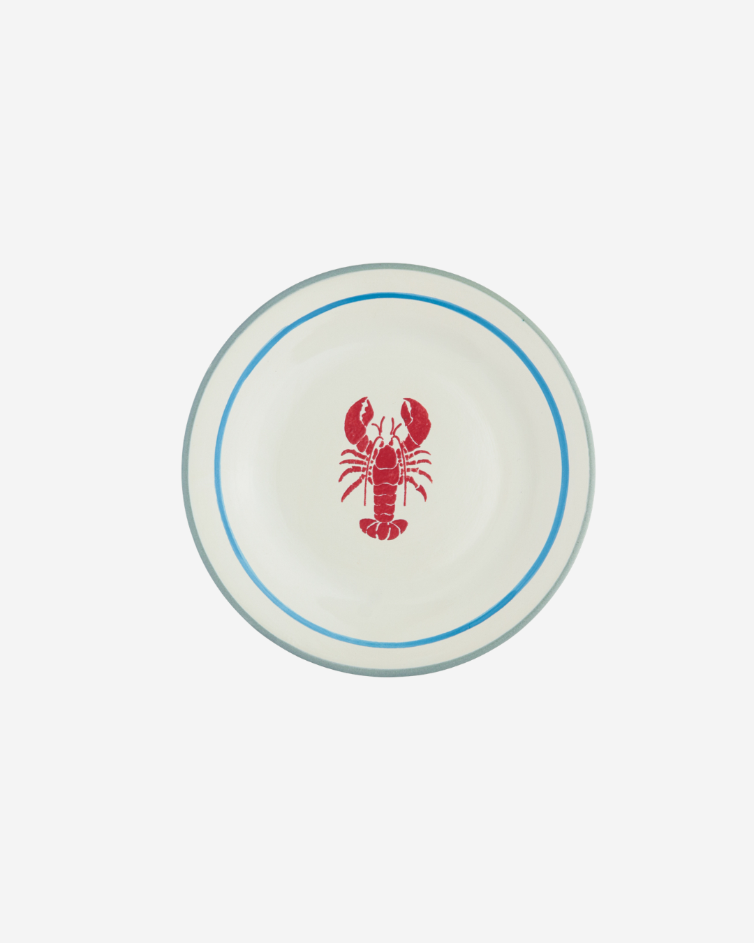 Prato cerâmica sobremesa Lagosta