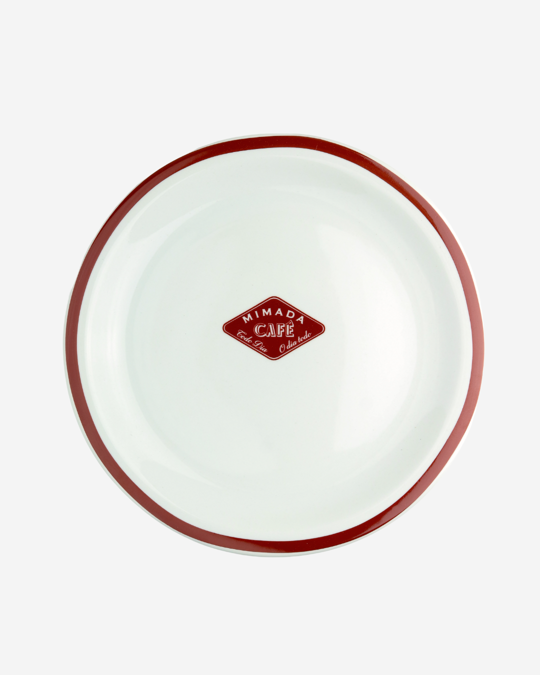 Prato Raso Mimada Café Bordô