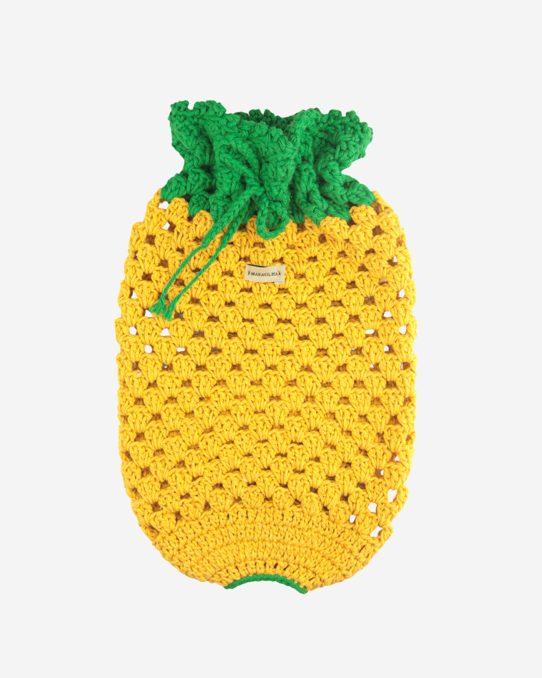 Puxa saco crochet Abacaxi