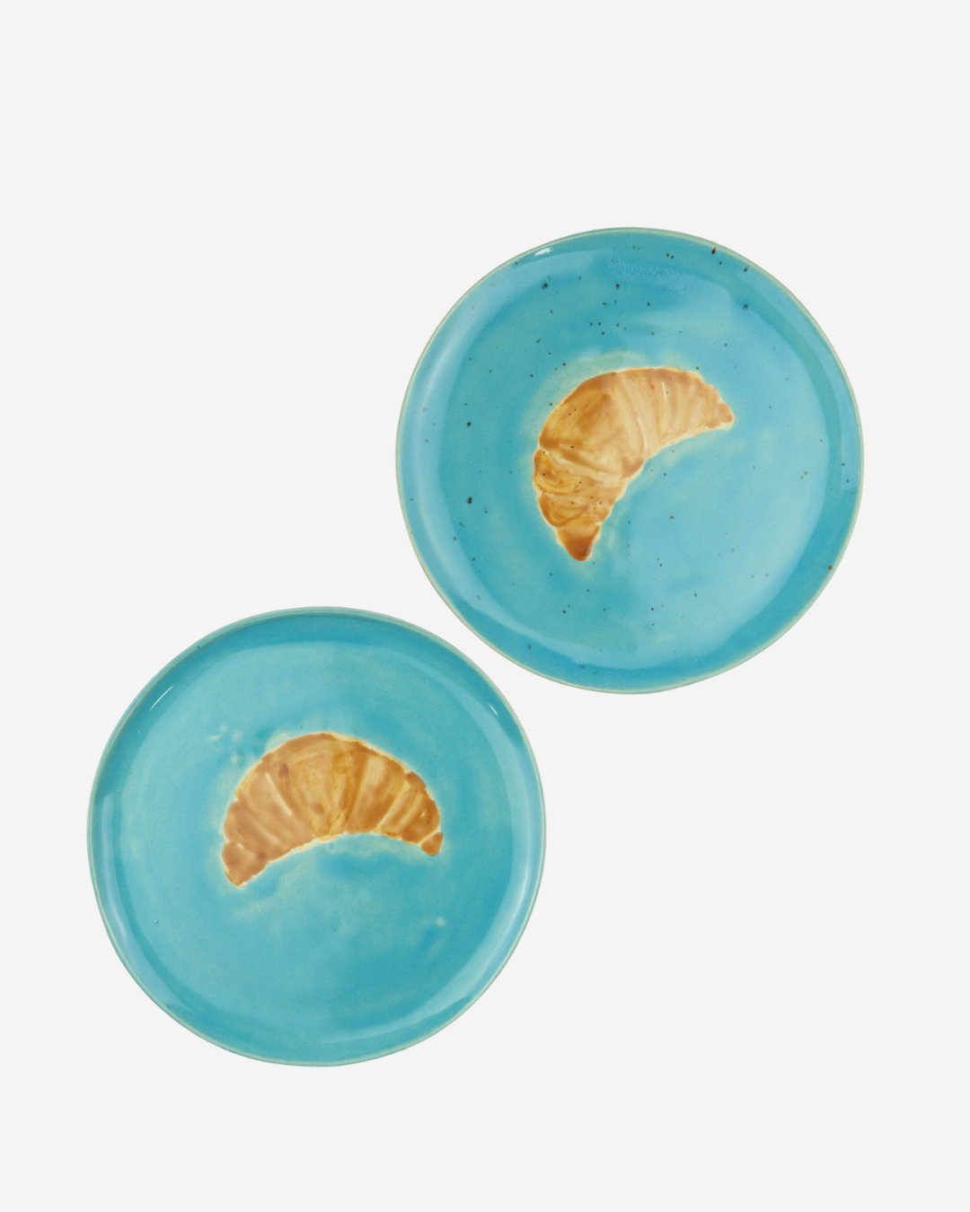 Dupla de Pratos sobremesa Croissant - Pequenos Defeitos